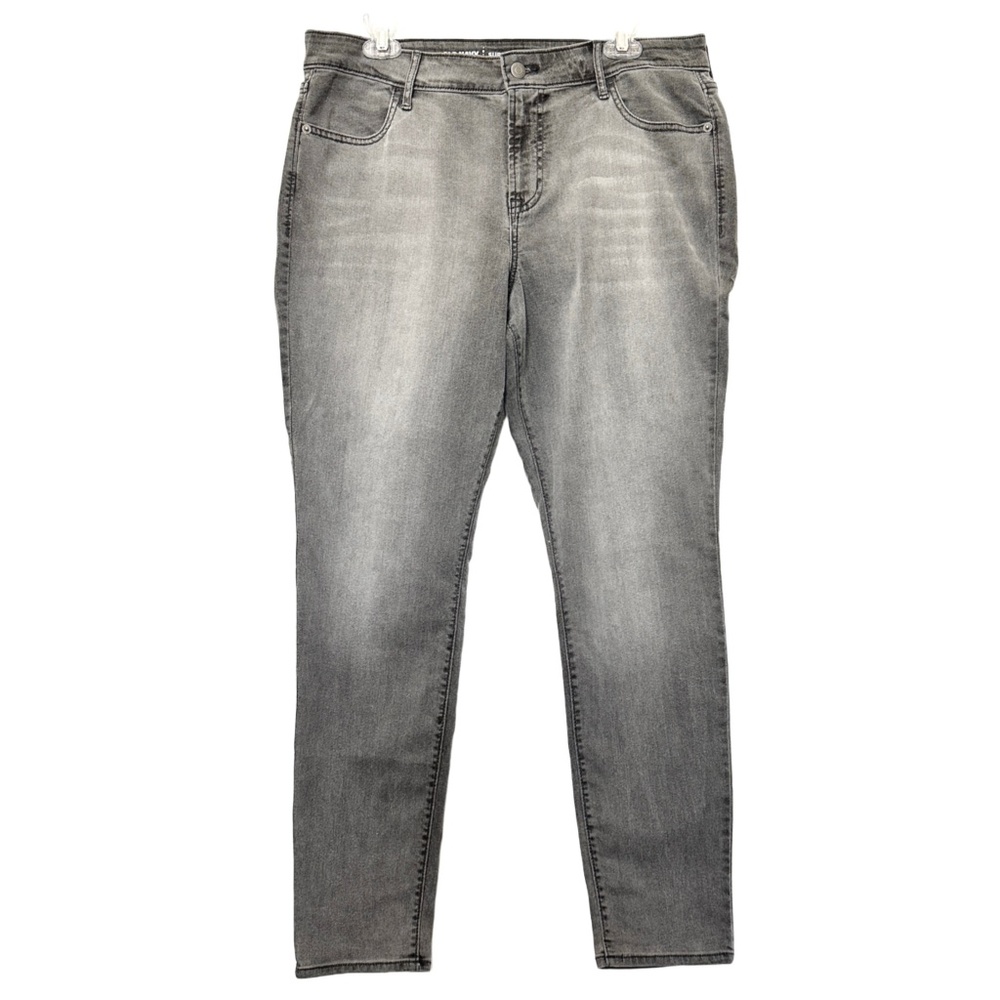 Old Navy Women’s Jeans Size 14 Super Skinny Mid-Rise Stone Lake Gray